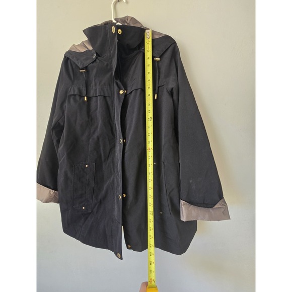 G Gallery New York Petite Large Polyester Jacket Black Removable Liner Coat Hood - Picture 3 of 16